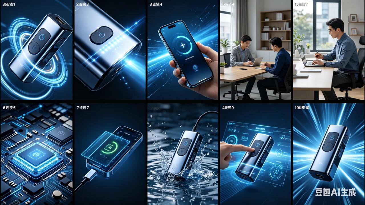 未来科技感十足，手机充电新体验！🚀🔋📱