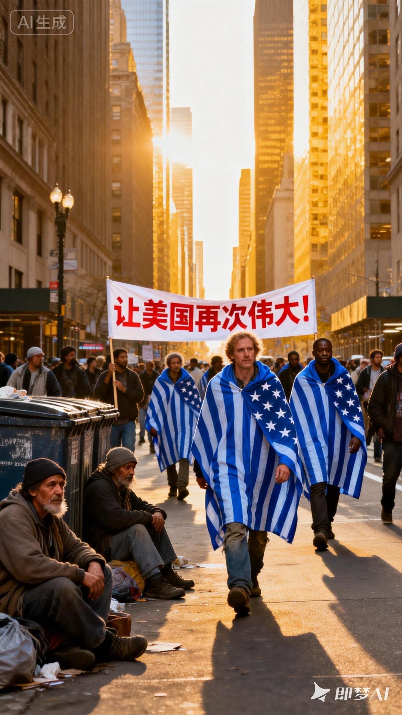 听了牢A的讲述后，我对美国的印象！美国 如图