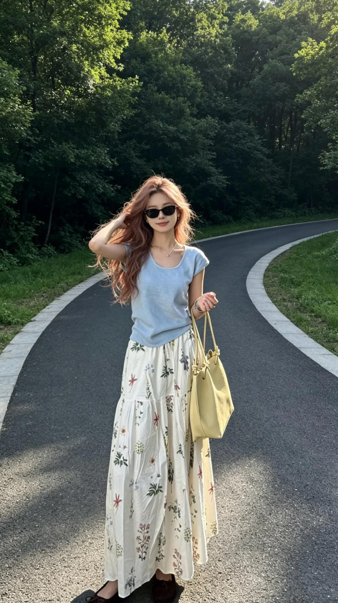 绿野间穿穿，来风很温柔🍃