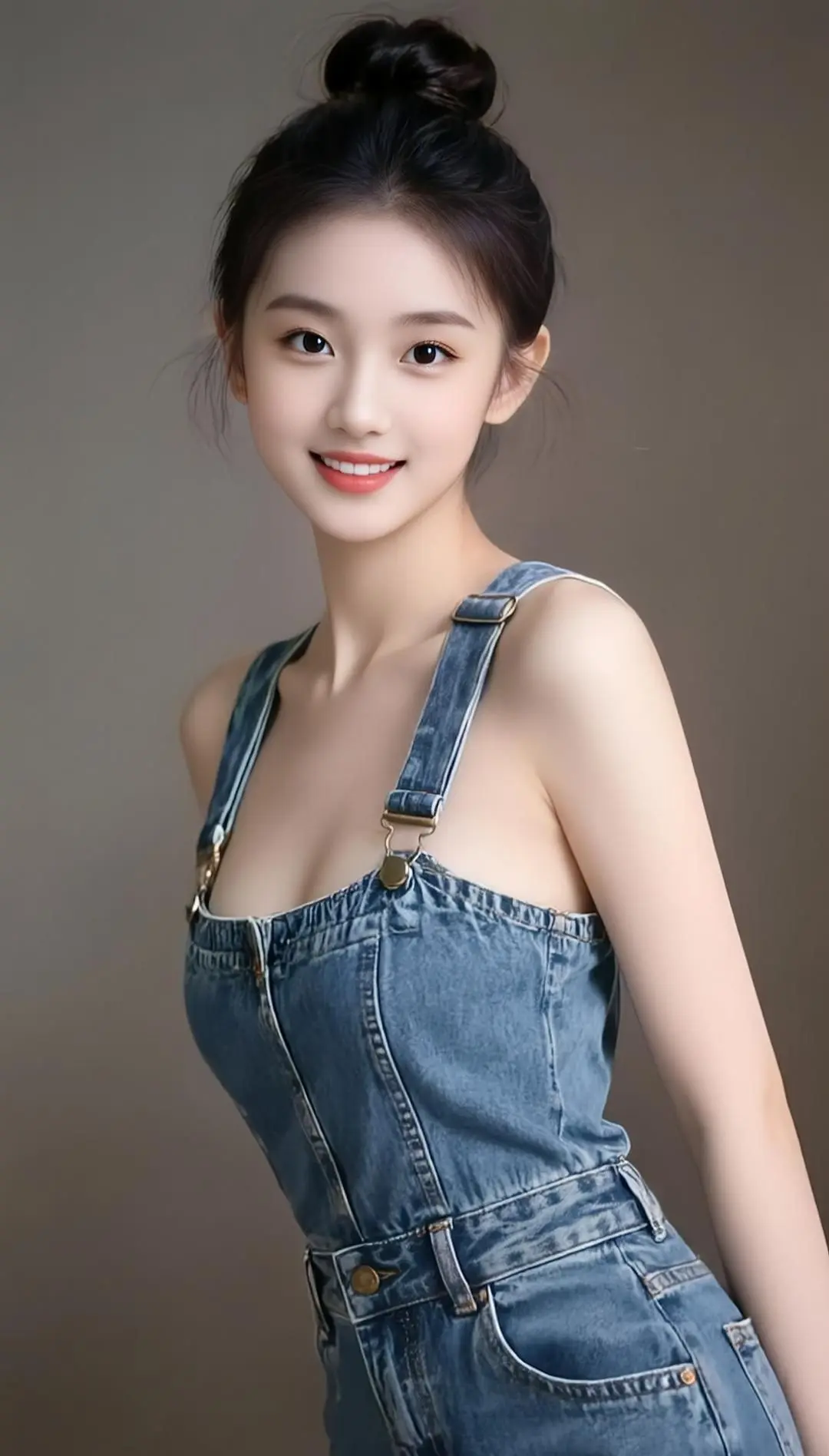 AI丹宁笑颜照