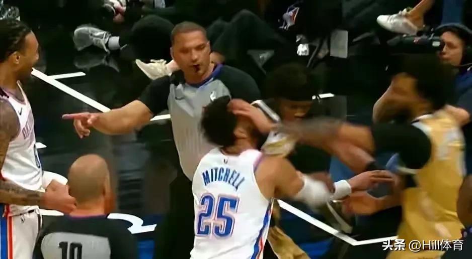 又是雷霆挑事。

今日雷霆对阵奇才再演大规模冲突，杰林·威廉姆斯主动挑事、米切尔