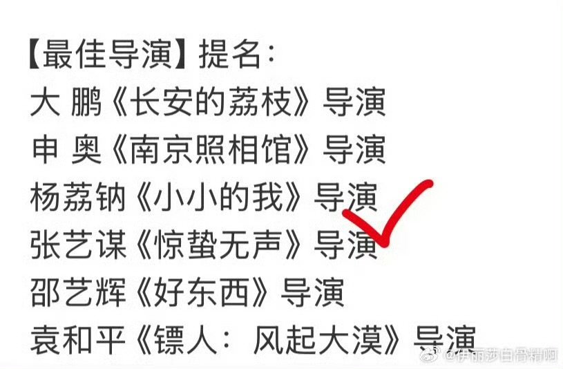小小的我获百花奖四项提名百花奖含金量第38届百花奖提名名单接连拿下权威电影奖项的