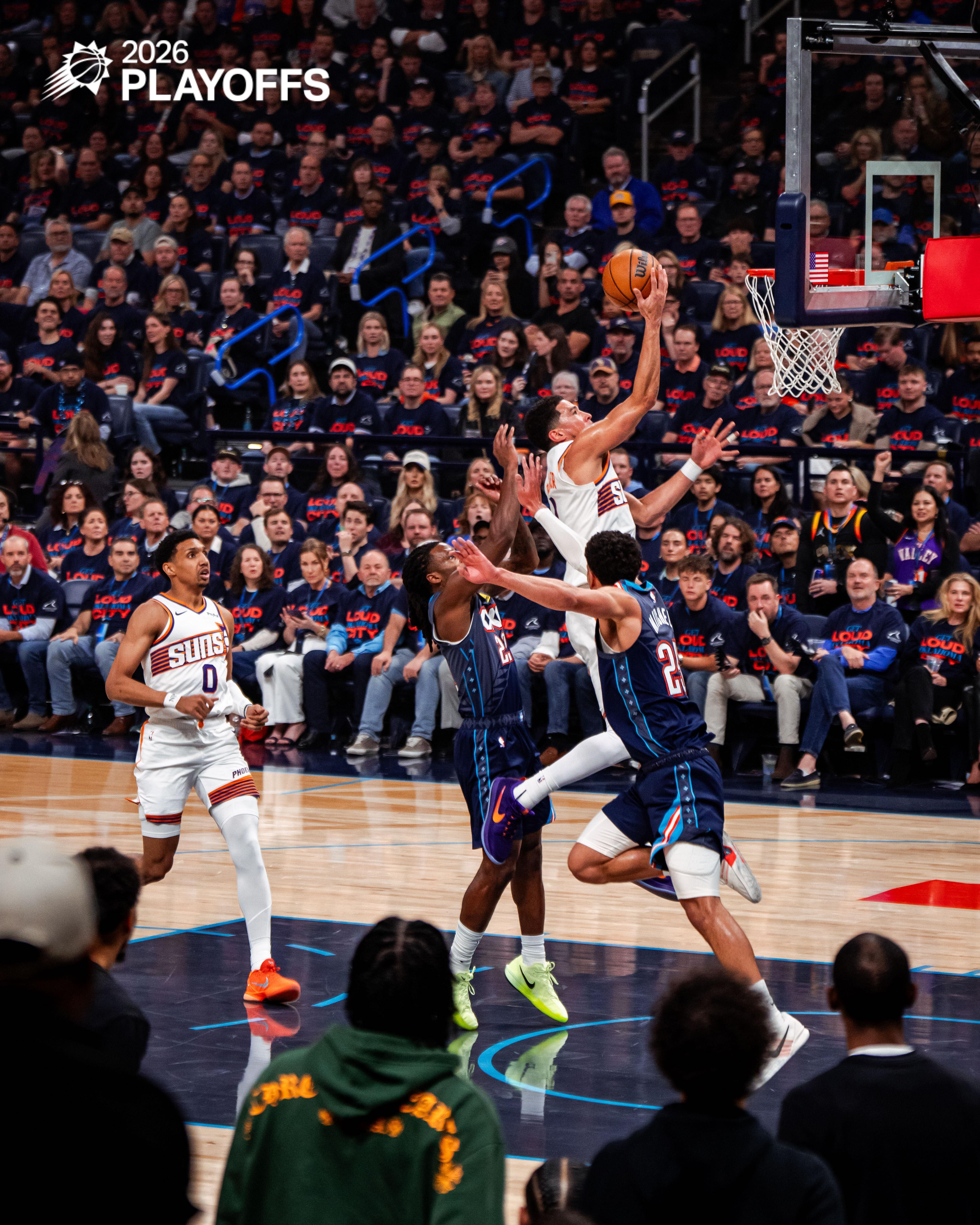 鸡皮抢断 ➡️ 布克两分拿下，结束这一节！菲尼克斯太阳 ｜太阳vs雷霆