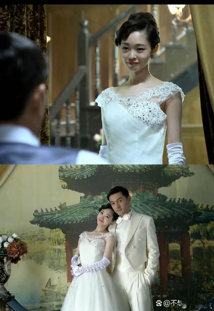 她的旗袍，他的领带。我磕到了 ​​​