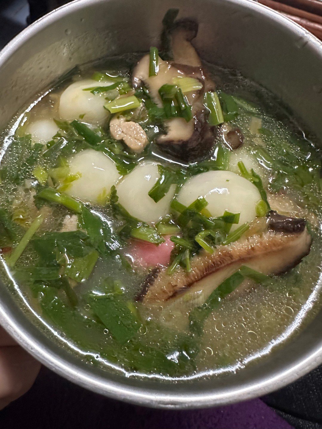 晚安❤️冬至將至今天中午紅豆湯圓晚上客家鹹湯圓真的是湯圓節幸福🥰 