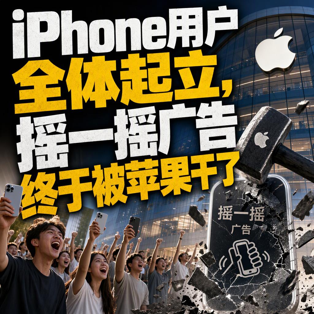 五年了，摇一摇广告终于摊上事了。
这两天苹果推送iOS 27.2 Beta 2开