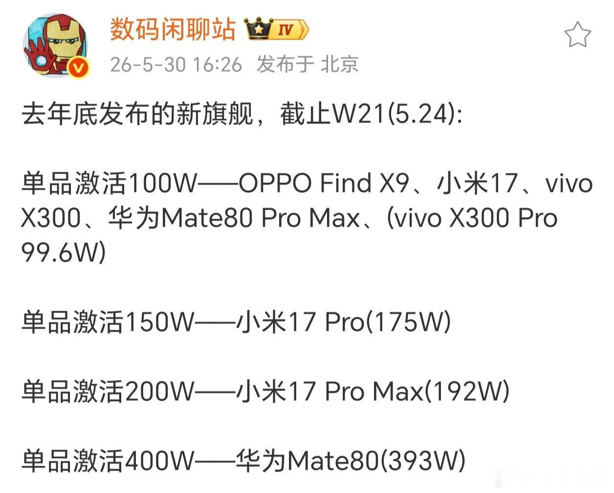国产旗舰单品汇总都不敌iPhone单款？没想到卖的最火的国产单品华为Mate80