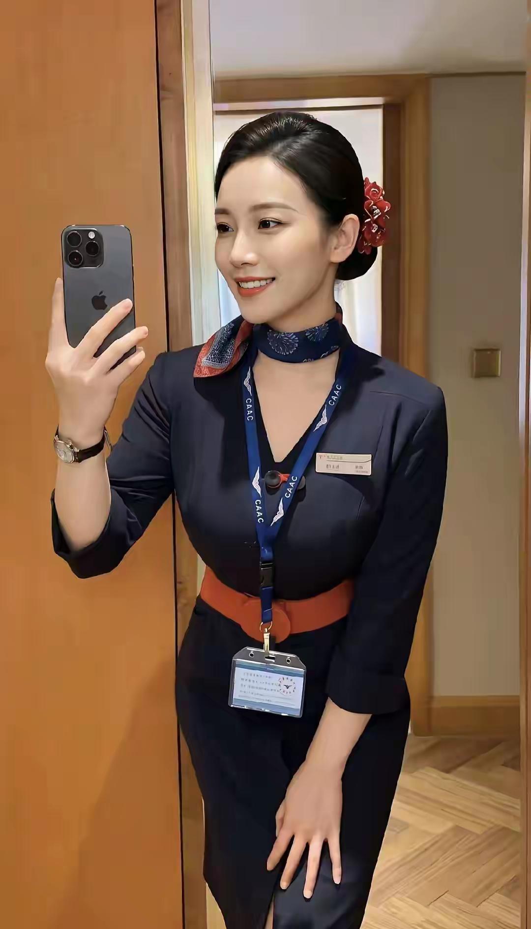 这张空姐照片不像是AI生成的