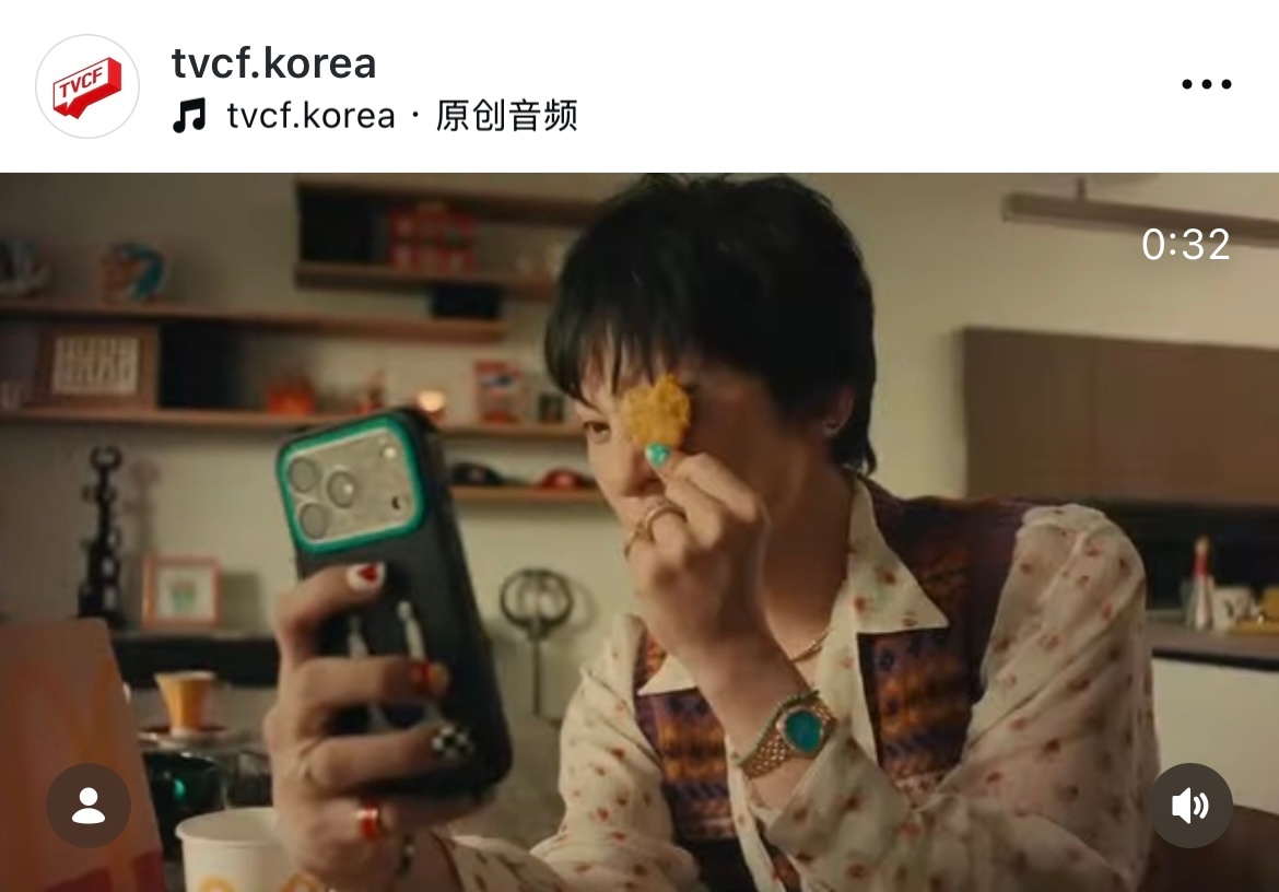 龙儿的麦当劳影片将登上韩国的tvcf 在各大电视台广告时段播出权志龙麦当劳联名 