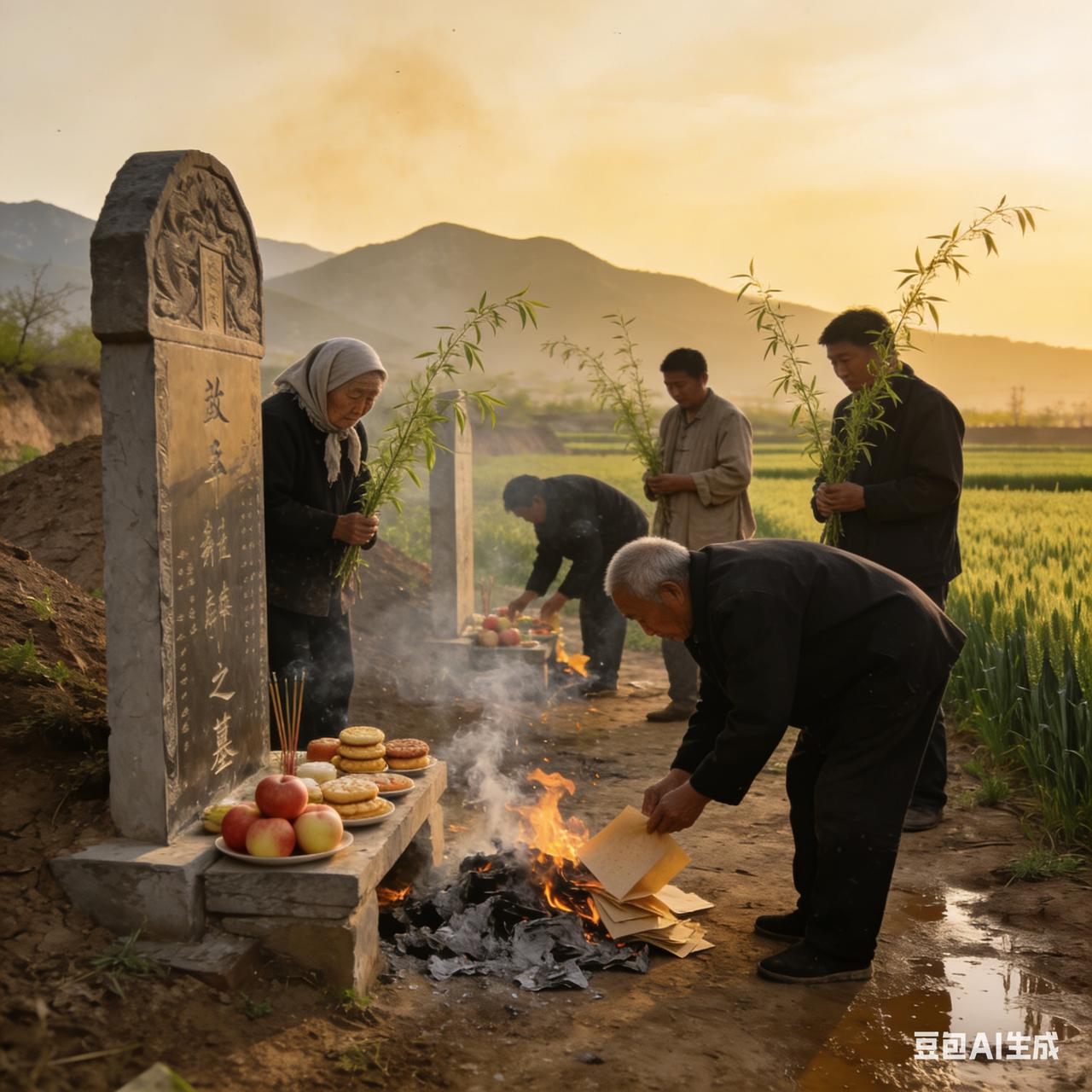 清明节为什么要上坟？为什么有人跋涉千里，只为在祖坟前磕个头？
因为树高千尺不离根