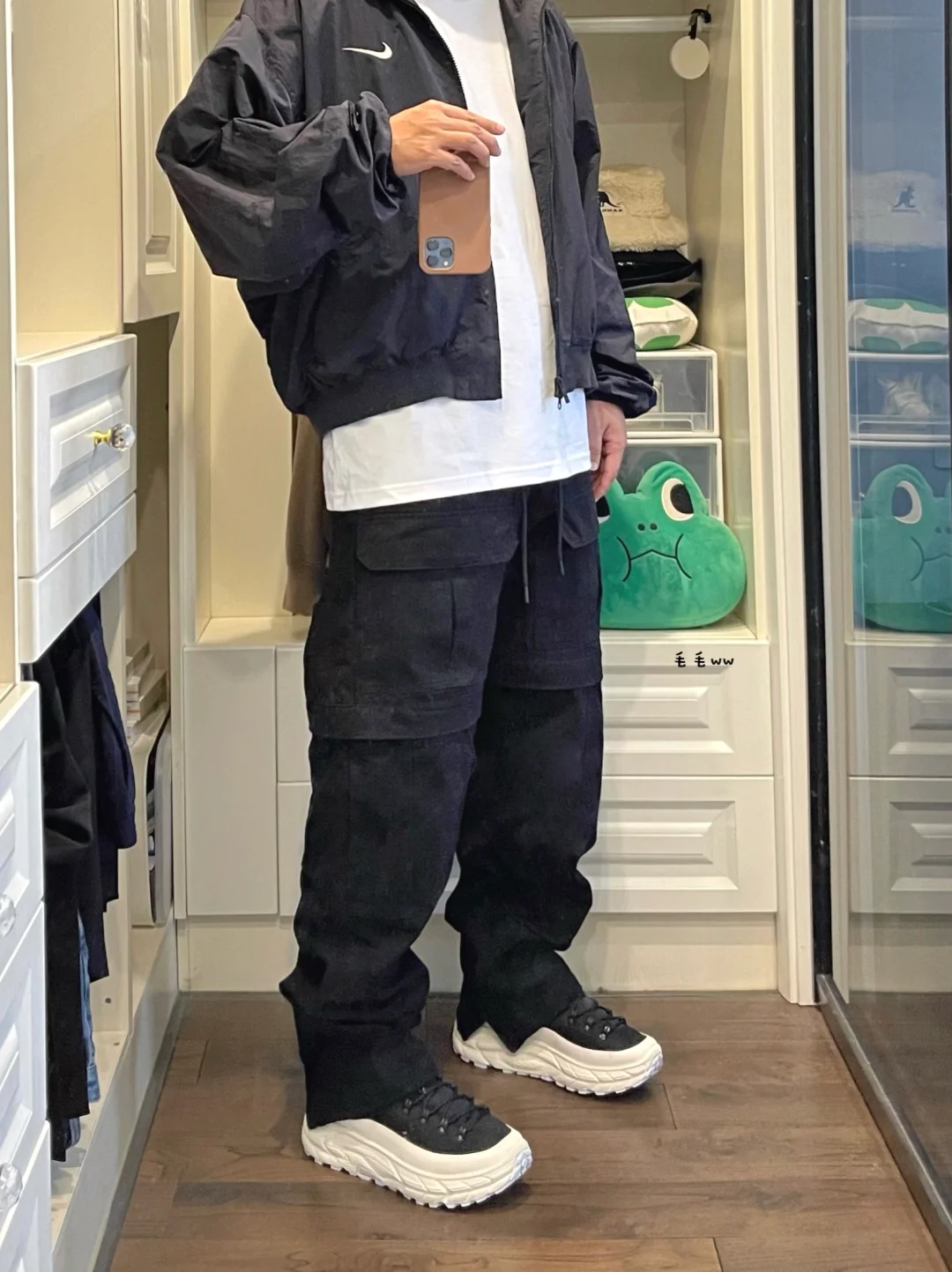 黑白色系｜工装裤穿搭