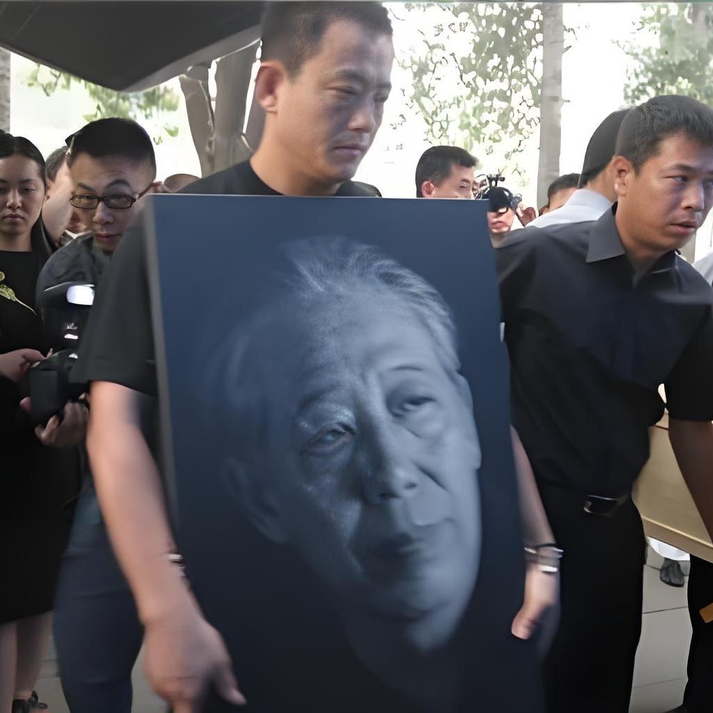 演员文兴宇告别仪式的镜头，这一张照片拍摄于2007年8月3日上午9时，地点在八宝