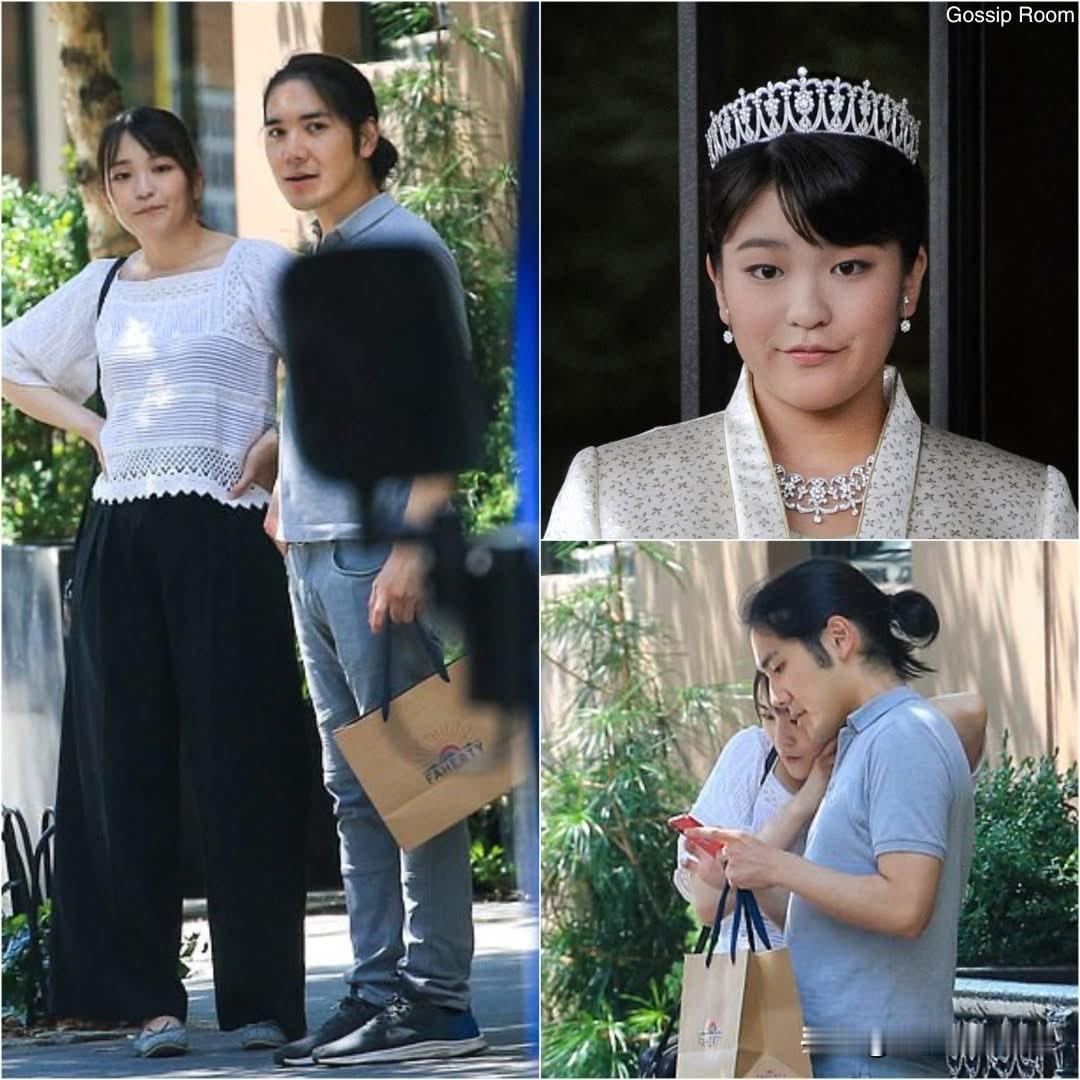 这也许就是爱情吧。
最近有网友在纽约街头偶遇日本公主真子和小室圭等公交车的画面。