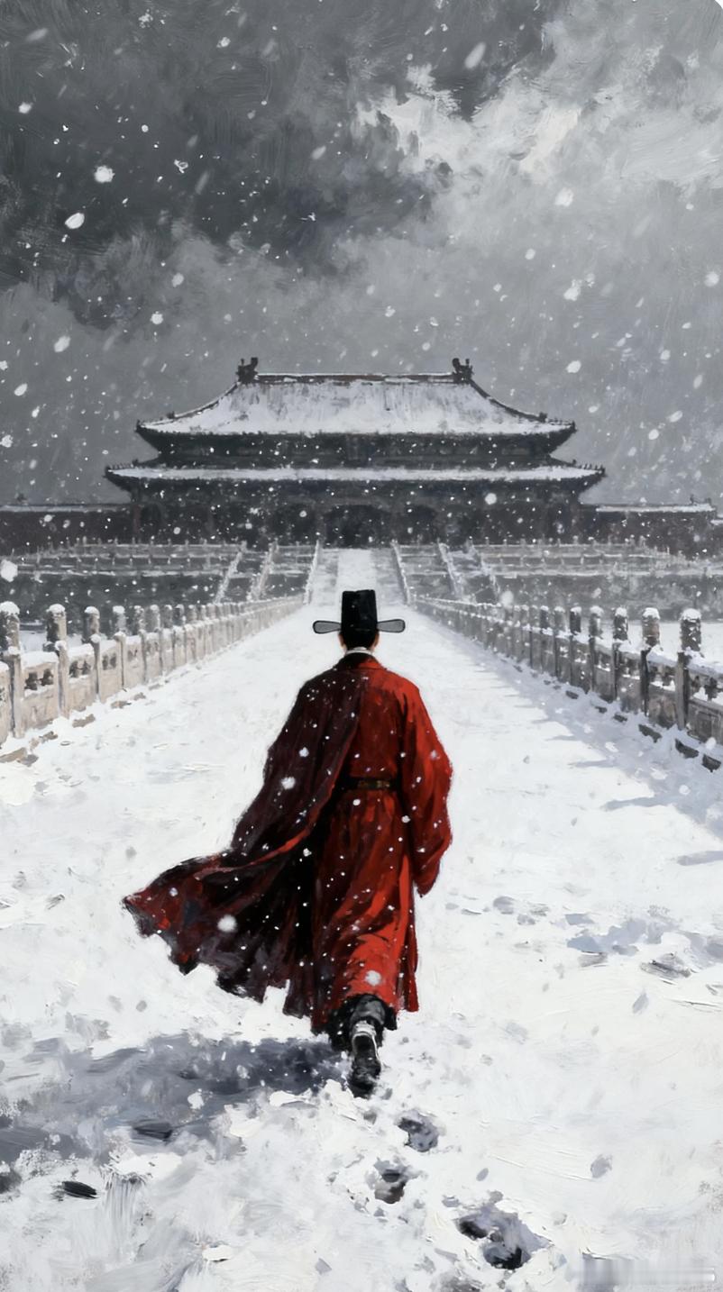 北京初雪 紫禁城，下雪了 