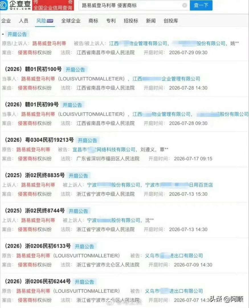 Lv也太肆无忌惮了吧，告了这么多，而且还都赢了，接下来还有这么多官司排队等着 