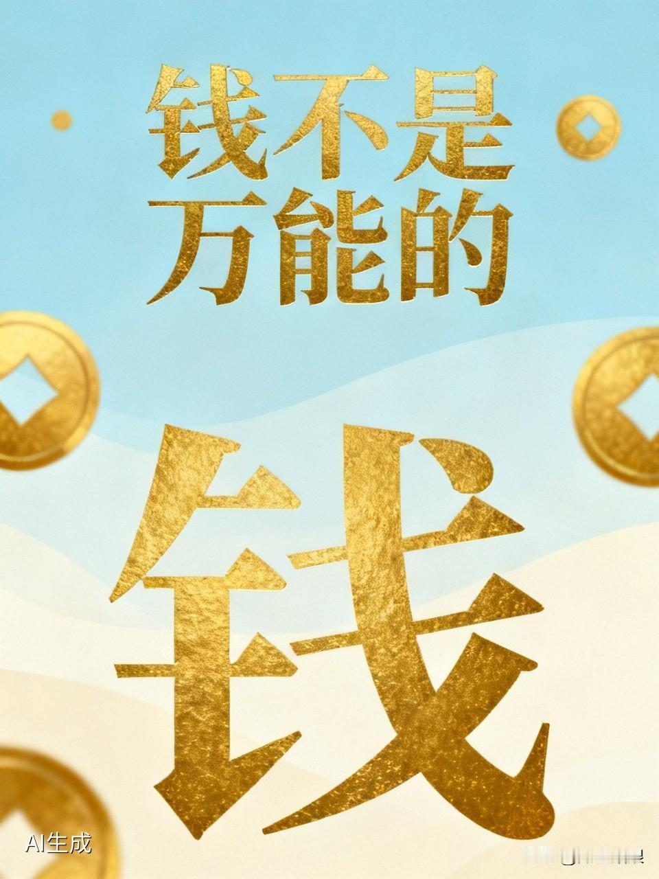 我认为不是，我也觉得钱不是万能的。虽说钱能买到很多东西，像豪车、大房子，能让人过