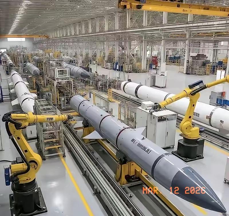 伤害性很大，侮辱性更强。

​中国这次直接公开了PL-15导弹全自动生产线，一天