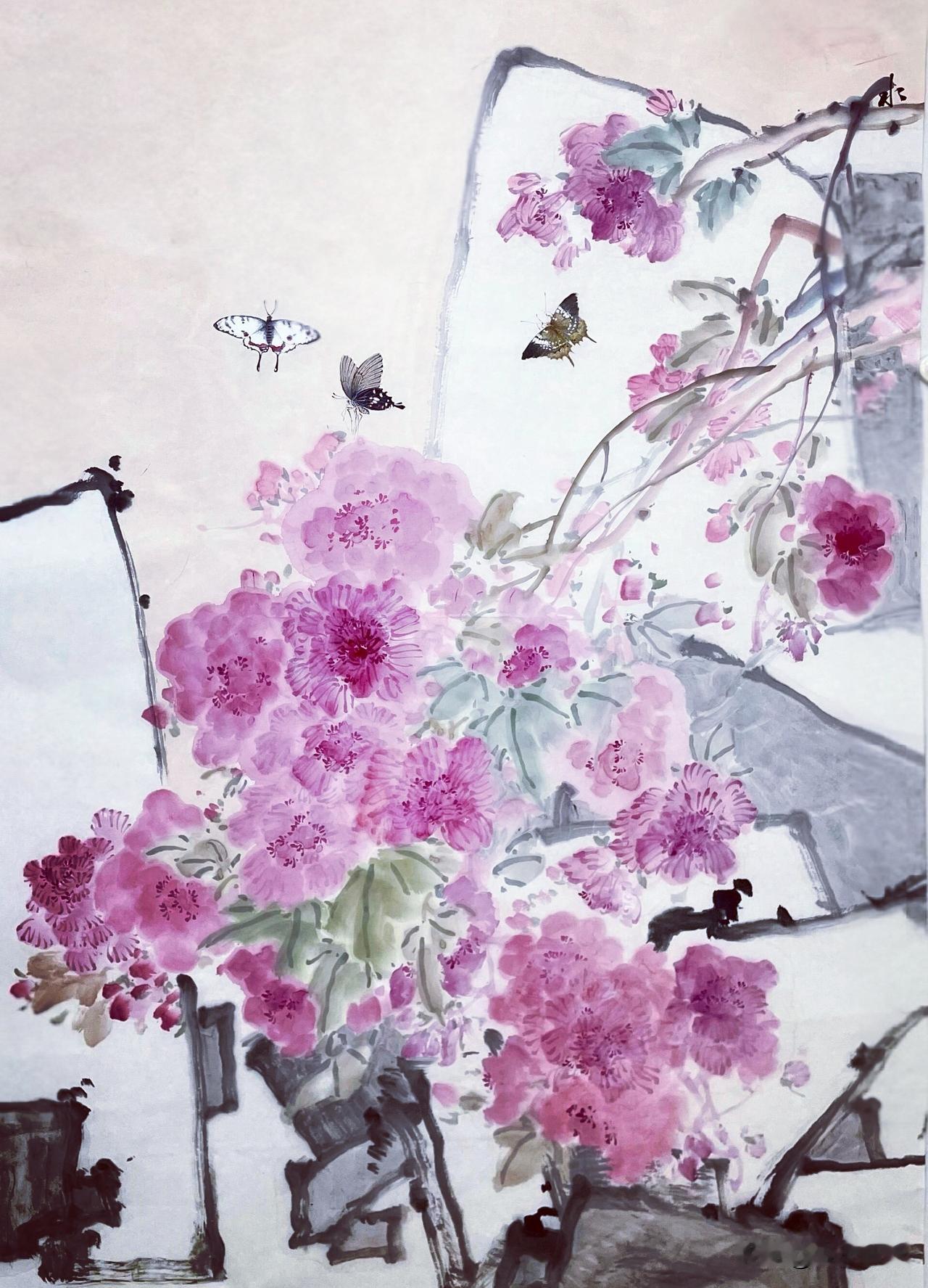 柔枝曳影映清石
彩蝶寻芳绕艳裾
[祝福]
清雅国画 
雅淡国画 
翠染国画 
彩