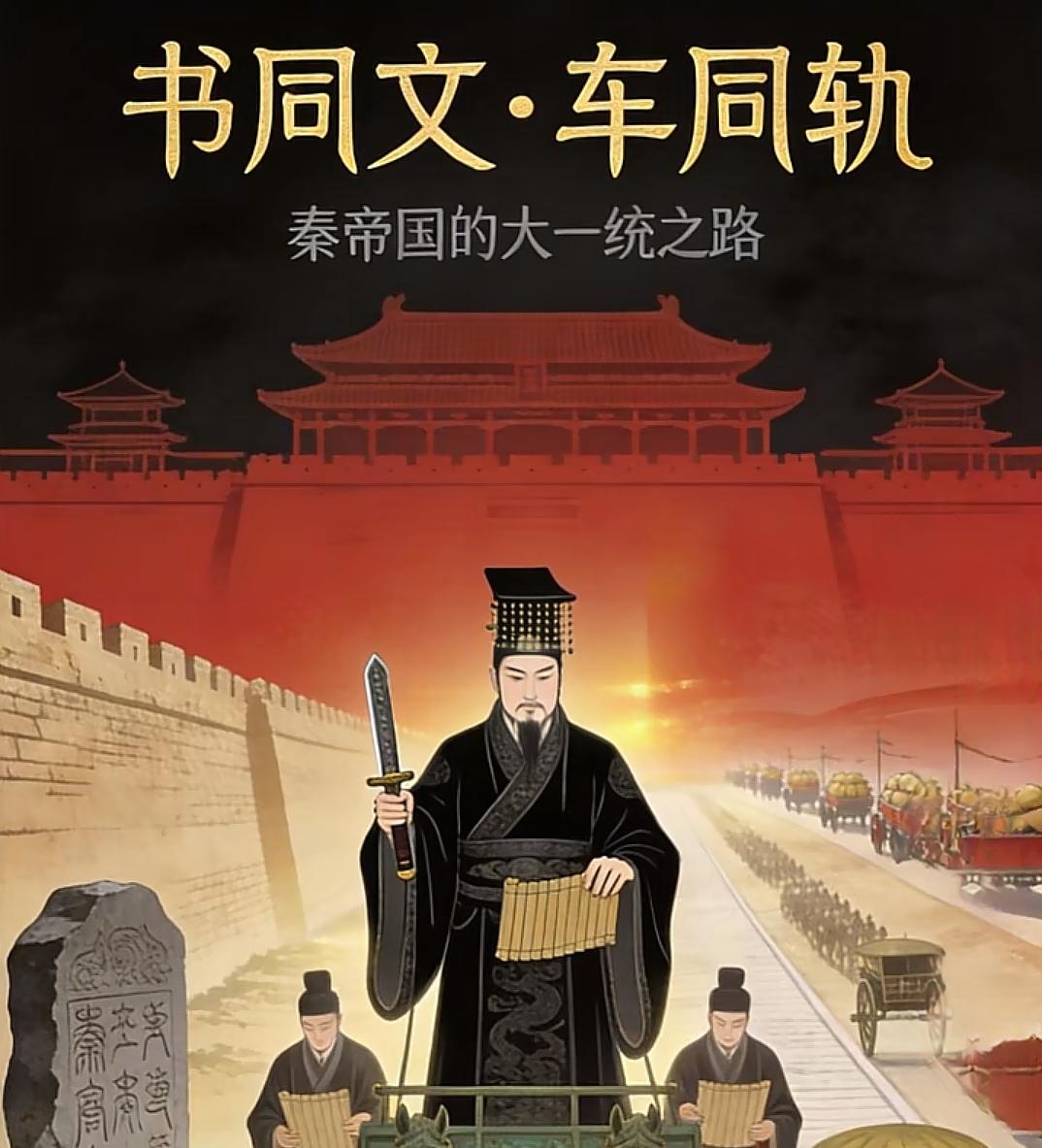 秦国从起家到秦朝灭亡

舜帝赐赢姓…

车同轨 书同文 统一度量衡 
统一货币，