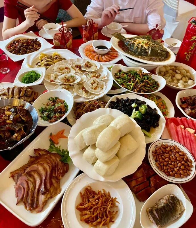 吃席还得是农村的香，全都狂炫进我嘴里