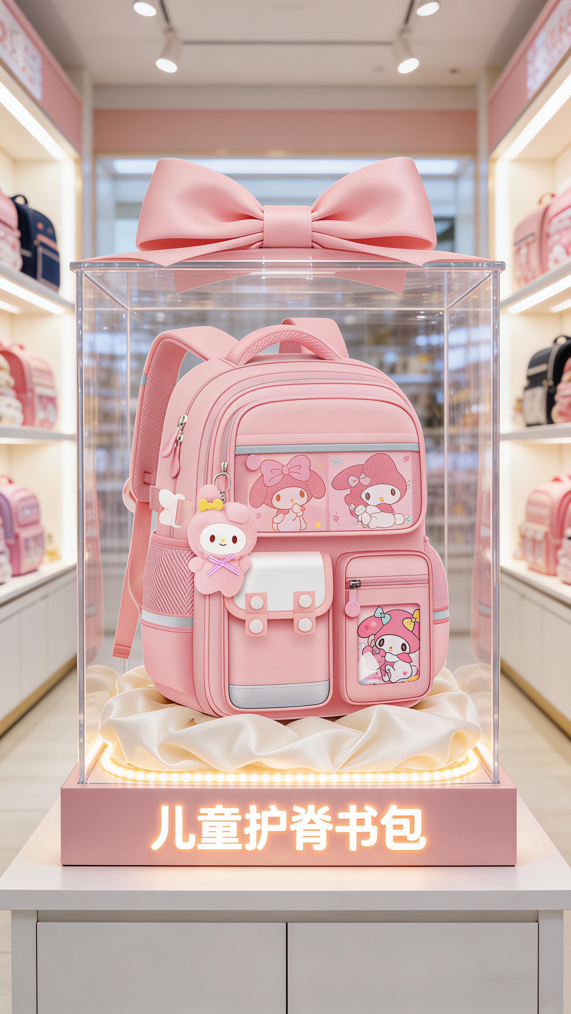 新款小学生书包来啦～容量大还轻便减负~上学背超合适