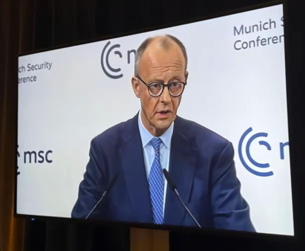 德国总理默茨在慕安会上发表演讲说，中国希望成为“塑造世界的领导者”，而且多年以来