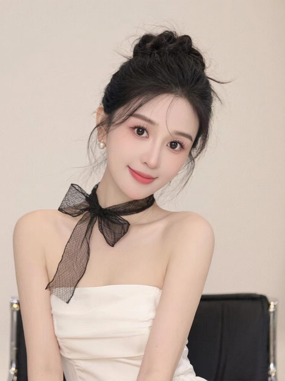 AI网纱蝴蝶结写真