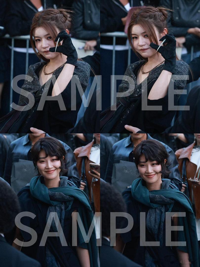 蓝盈莹短卷发蓝盈莹好莱坞名伶妆造蓝盈莹巴黎秀场造型惊艳，短卷发配上好莱坞名伶妆造