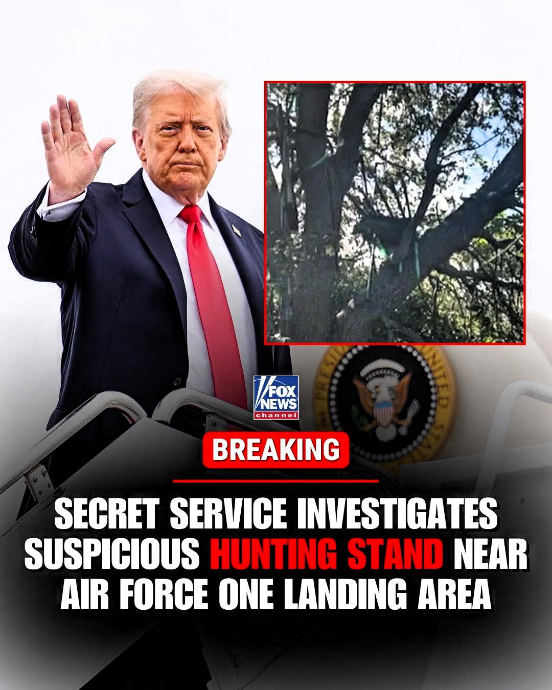 福克斯突发消息：官员向福克斯新闻数字频道透露，美国特勤局在棕榈滩国际机场发现了一