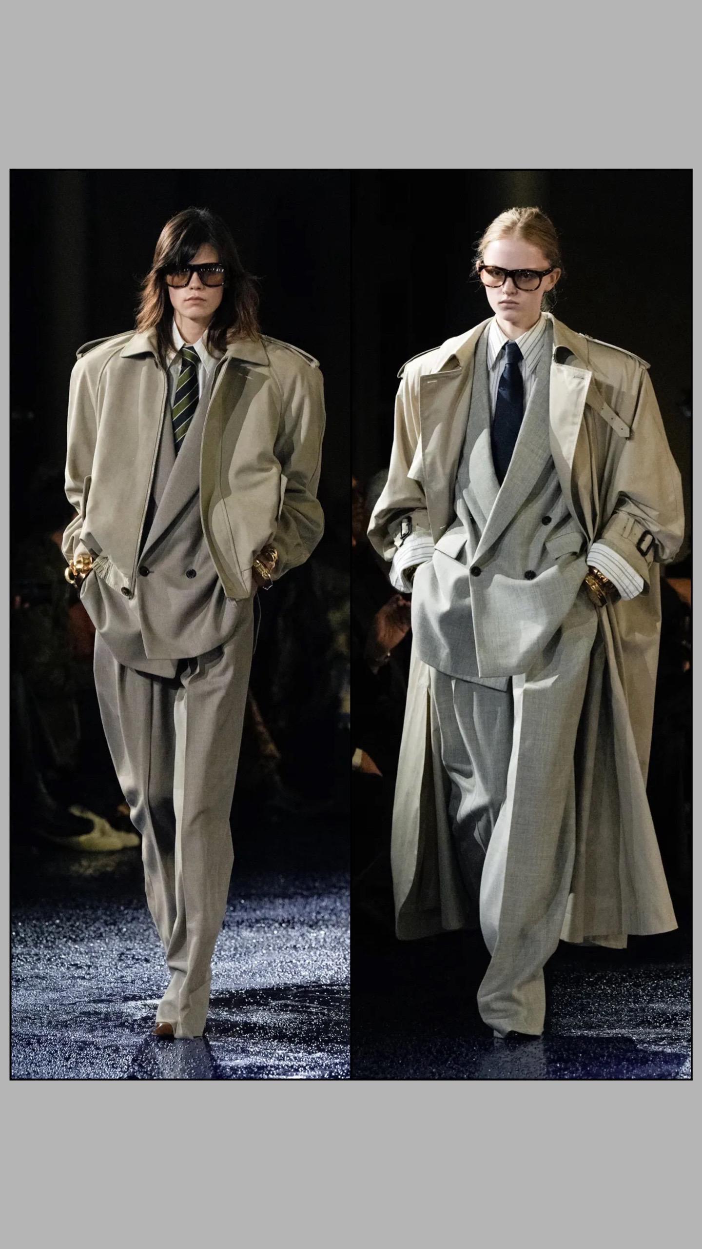 Saint Laurent 2025春夏系列  宽大男士西服风潮再度归...