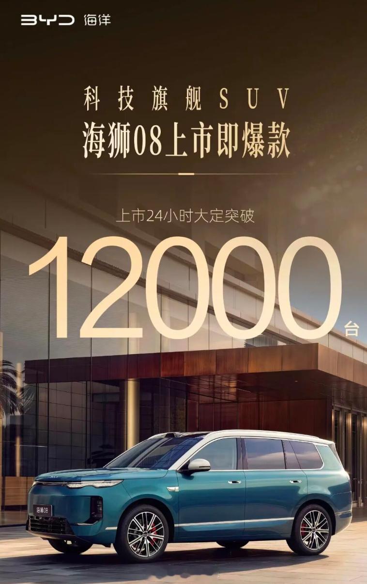 近日，比亚迪旗下个性化品牌方程豹轿车系列，9月2日，比亚迪海狮08正式上市发布，