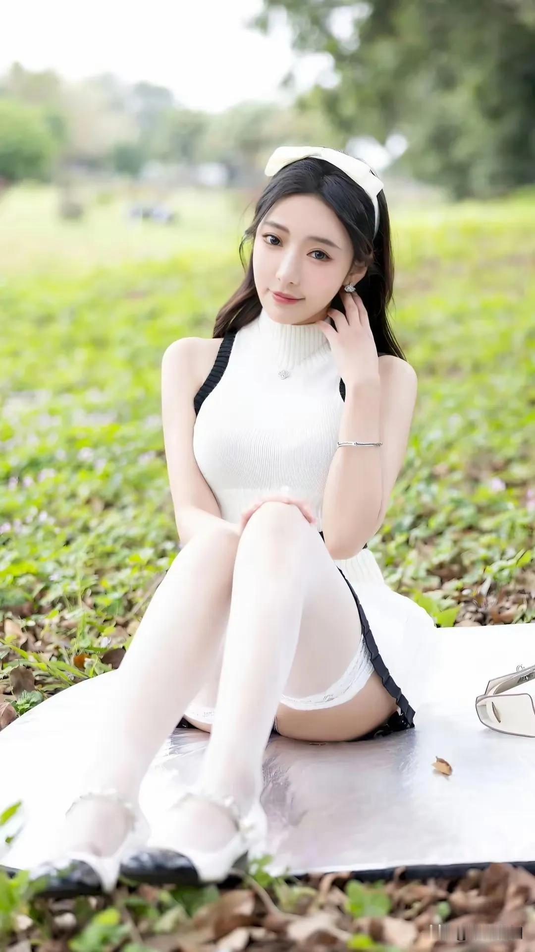白裙天使瑶瑶，仙女下凡
