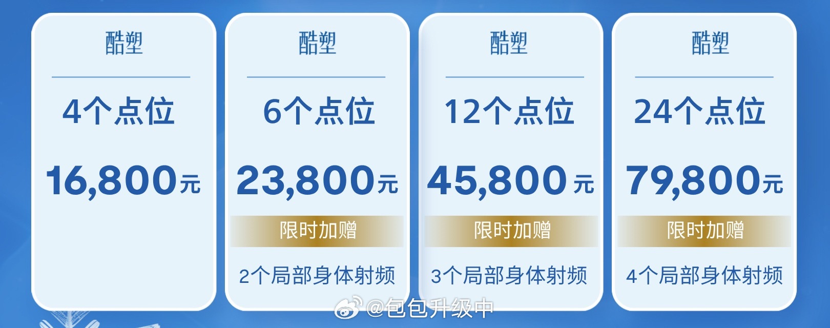 之前有机构找我合作酷塑冷冻溶脂，800一个点位，我说不做。今天一看和睦家发的，活