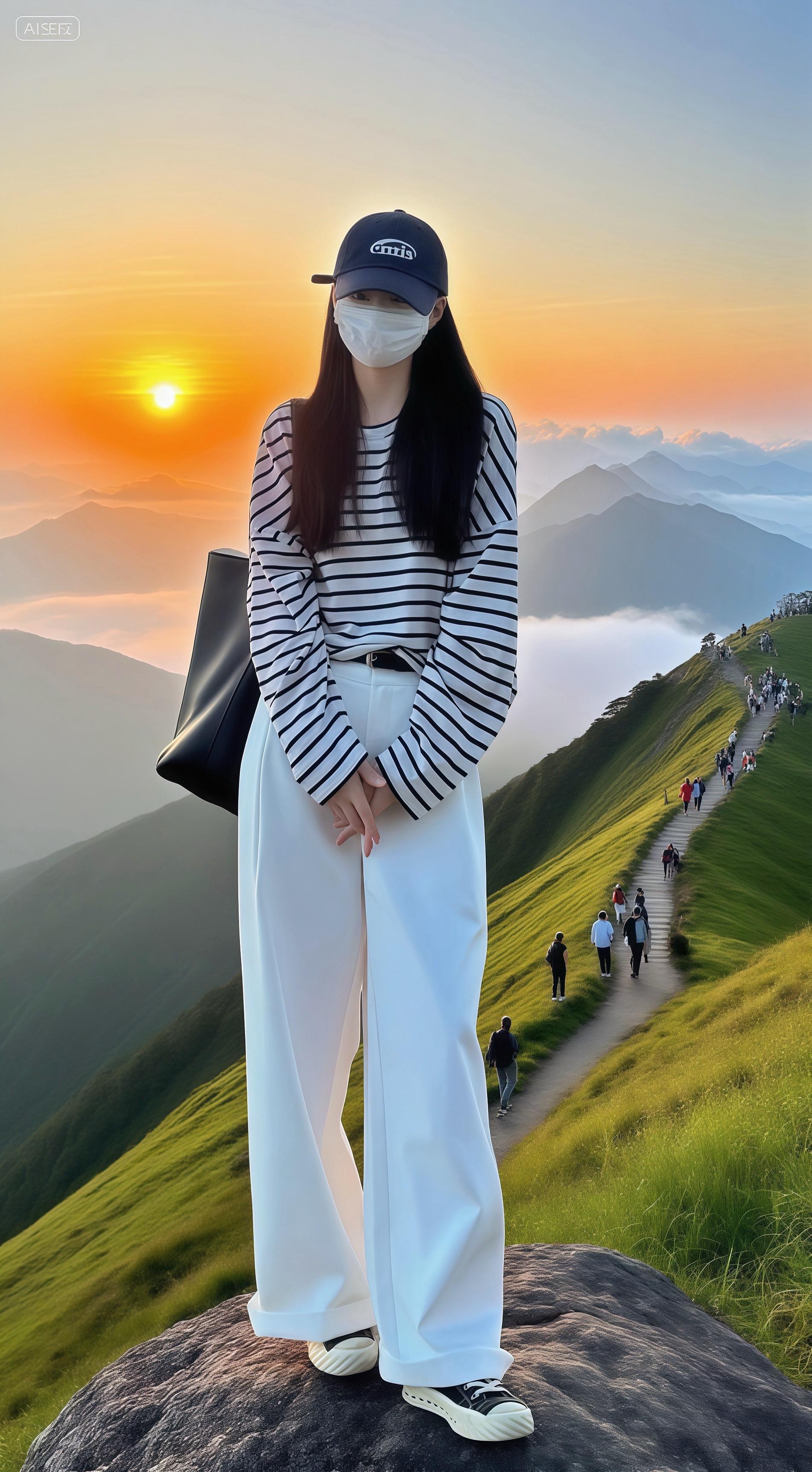 山巅·逐光。当第一缕晨光穿透薄雾，洒在连绵的山巅，林悦站在巨石之上，心...