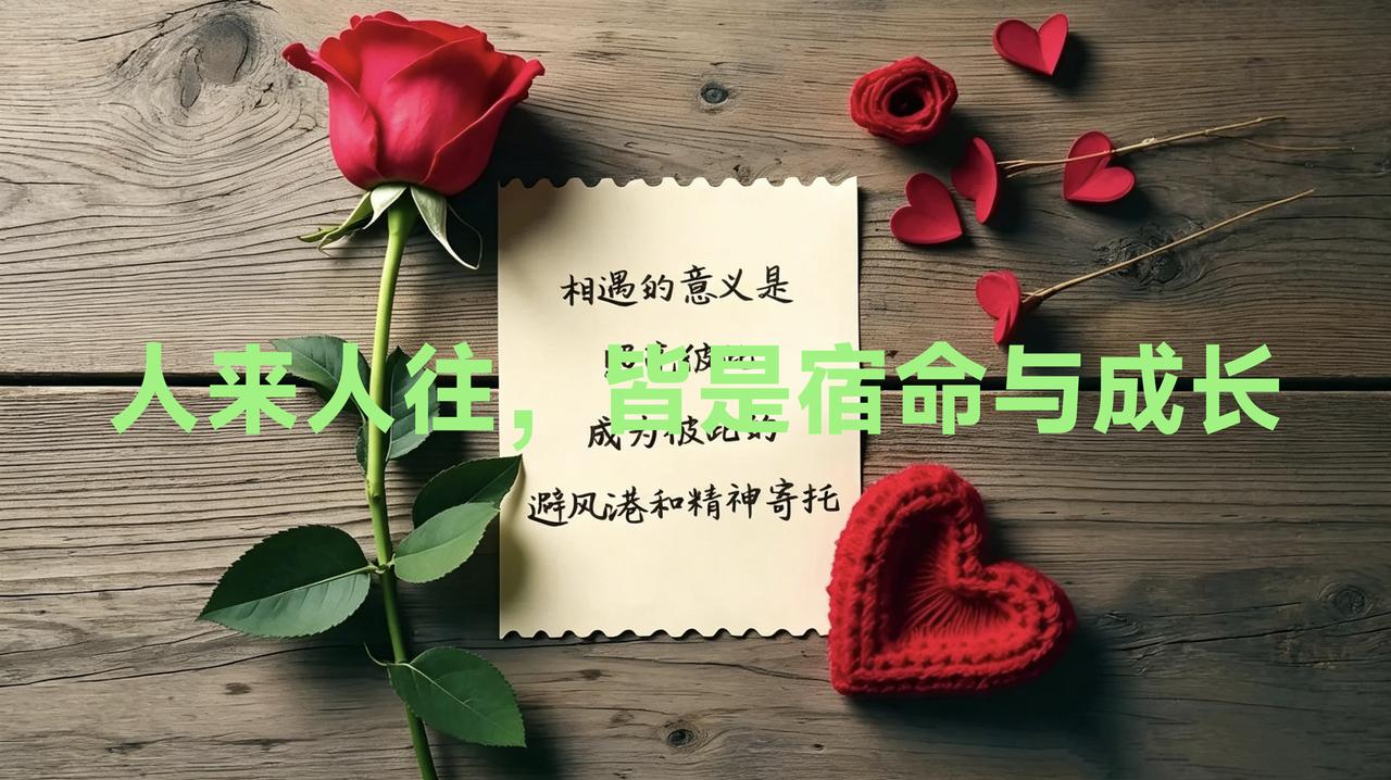 人来人往，皆是宿命与成长
 
人生这趟单程列车，从来没有永恒的同路人。
 
沿途