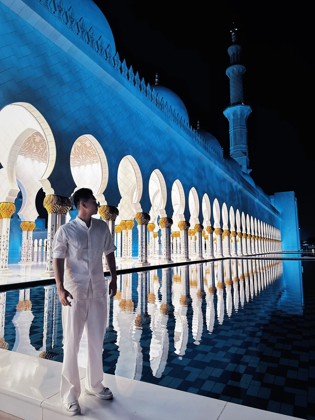 40元包场阿布扎比大清真寺🔮这个夜游太值了