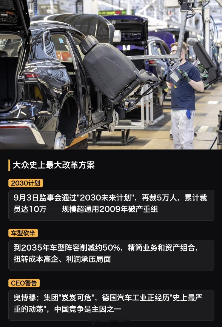 大众汽车史上最大改革方案大众车型要砍掉一半大众汽车大裁员  大众汽车集团监事会正