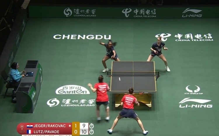 国际乒联混团世界杯：法国8-3克罗地亚，取得第二阶段首胜