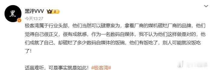 不知道为啥极客湾 突然上热搜了，不过点进去看到的这条言论真是离大谱了！ 