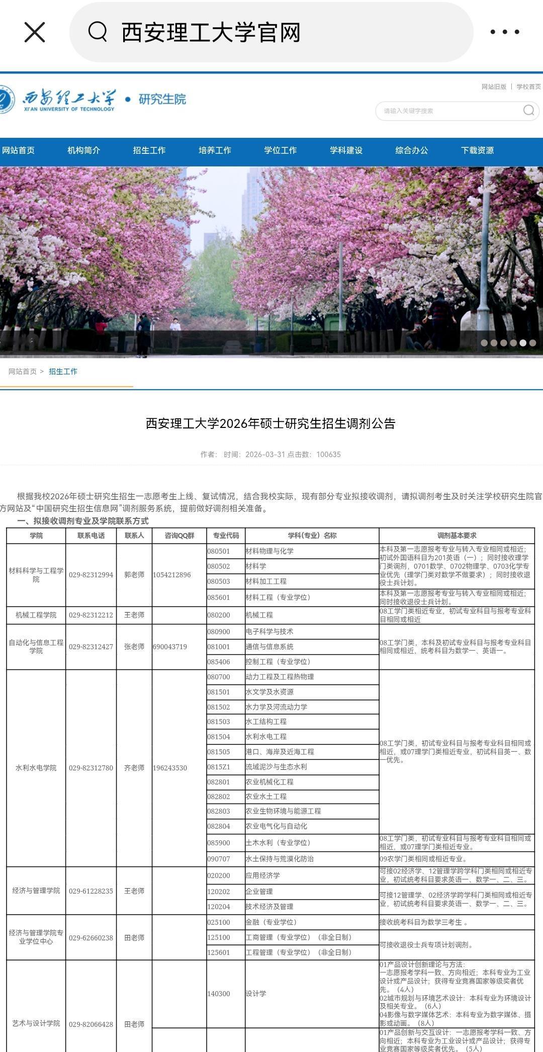 西安理工大学 电气工程 居然需要调剂？第一志愿上线不够？