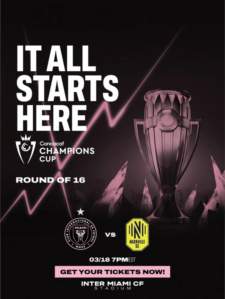 【明日比赛日看梅西】🏆 美冠杯1/8决赛次回合🆚 迈阿密国际vs纳什维尔🏟