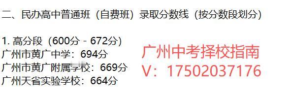 2026年广州民办高中自费班录取盘点终极篇：2026年广州中考第四批次民办高中（