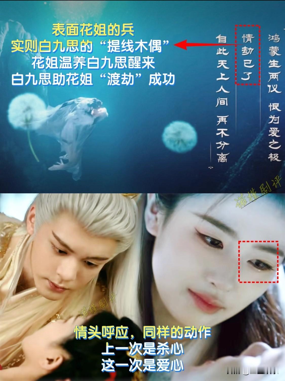 临江仙大结局好牛❗提线木偶❗是助花姐渡劫 
原来都是白九思的提线木偶，是这个意思