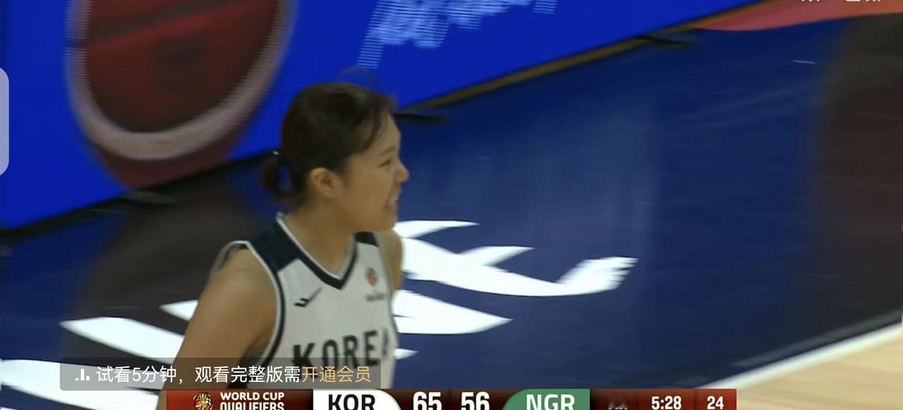 3月12日，女篮世界杯预选赛韩国女篮77：60尼日利亚女篮。
 首节韩国20-1