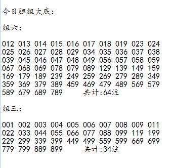 福彩3D第2025058期胆码大底
★
 今日参数如下：
主**公式**：906