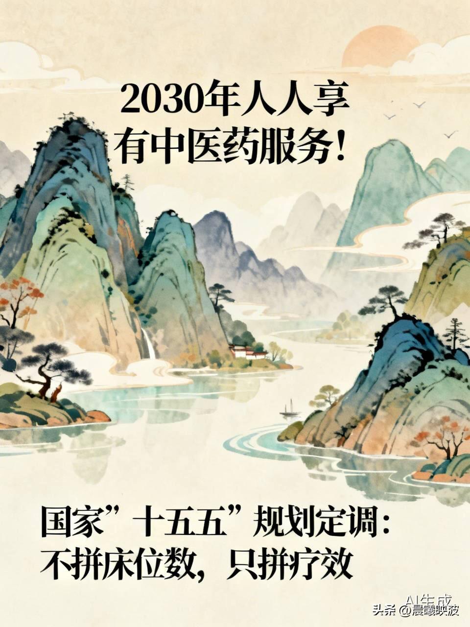 2030年人人享有中医药服务！国家“十五五”规划定调：不拼床位数，只拼疗效

 