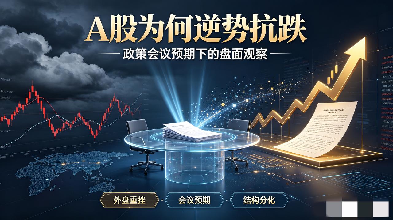 四点深思｜外围股市全线大跌，A股逆势上涨只因博弈政策座谈会
 
提示：理财有风险