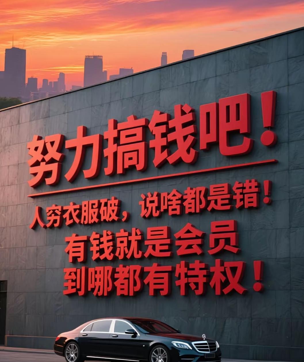 20出头毕业的时候是为了有份工作，解决温饱问题；后来结婚生子努力赚钱，为了买套不