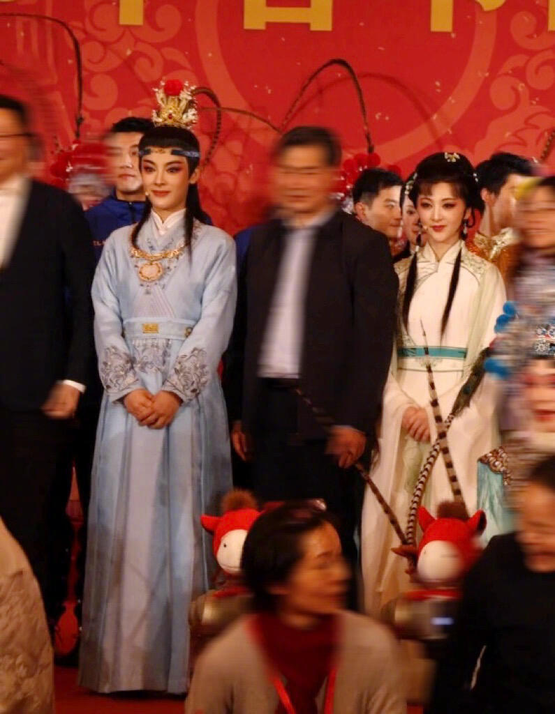 陈丽君浙江省新春团拜会 漂亮出众的孩子站中间 君君优秀