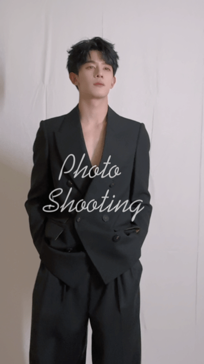 夏之光  |  拍摄花絮啊啊啊啊 夏老板好多造型啊最后整个人化身小番茄，拉领带真